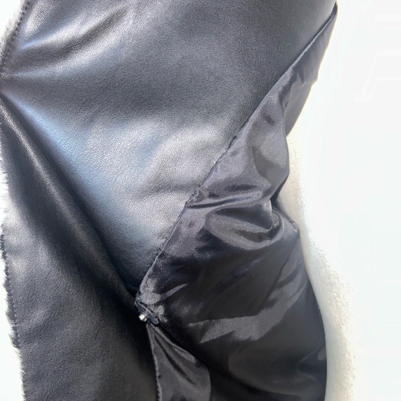 NWOT Express faux fur fux leather moto jacket - Picture 7 of 9